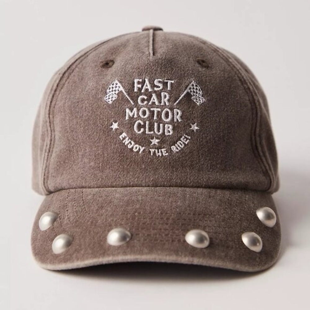 Understated Leather Stud It Baseball Hat - image 2